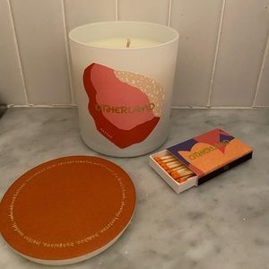 OTHERLAND full size brand new Rattan sandalwood musk amber candle jar 8oz NIB